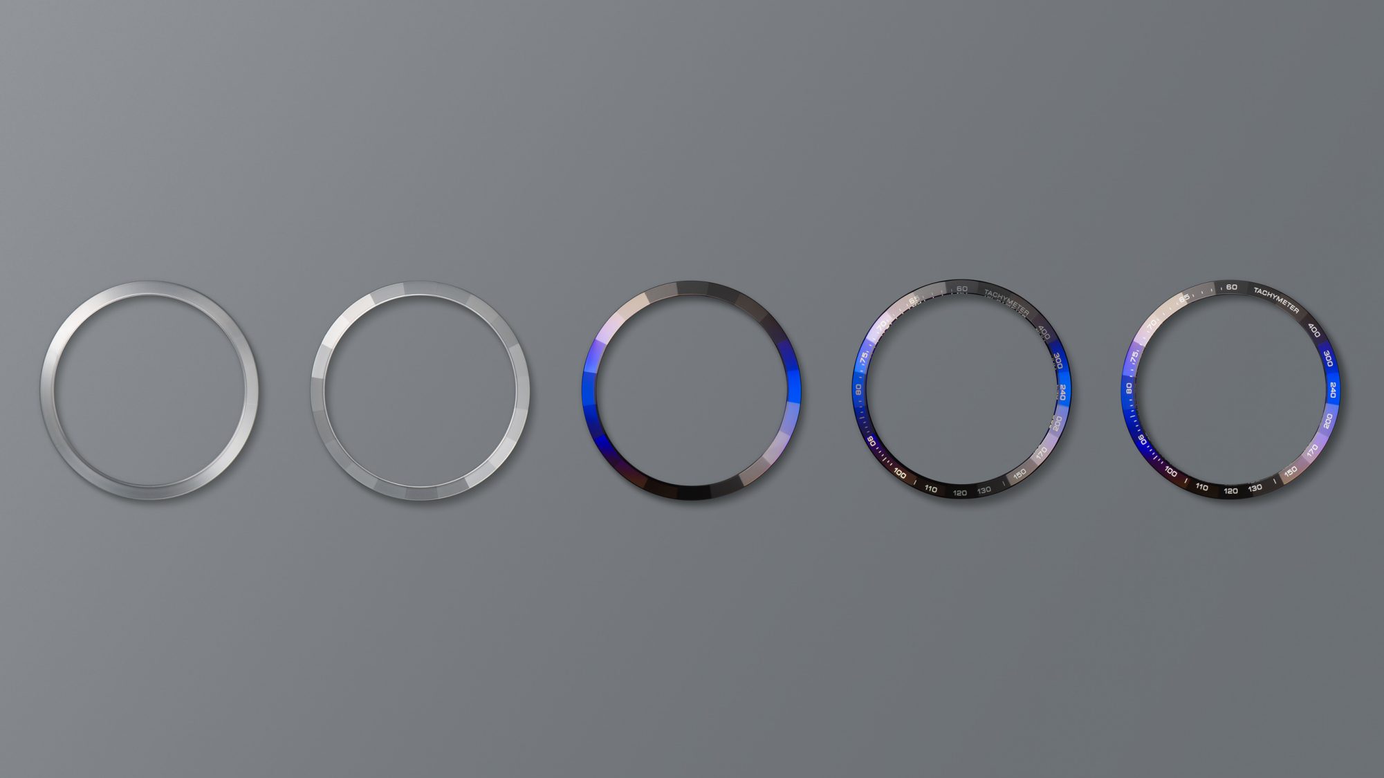 たゆたう波の美しさをイメージした20面カットサファイアガラスベゼル