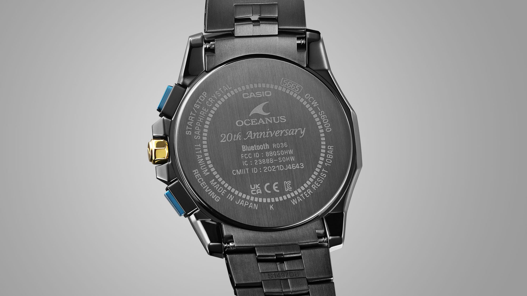 ブランド20周年を記念した特別仕様のケースバック